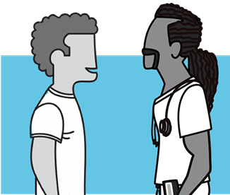 Person discussing starting HIV treatment with a doctor.