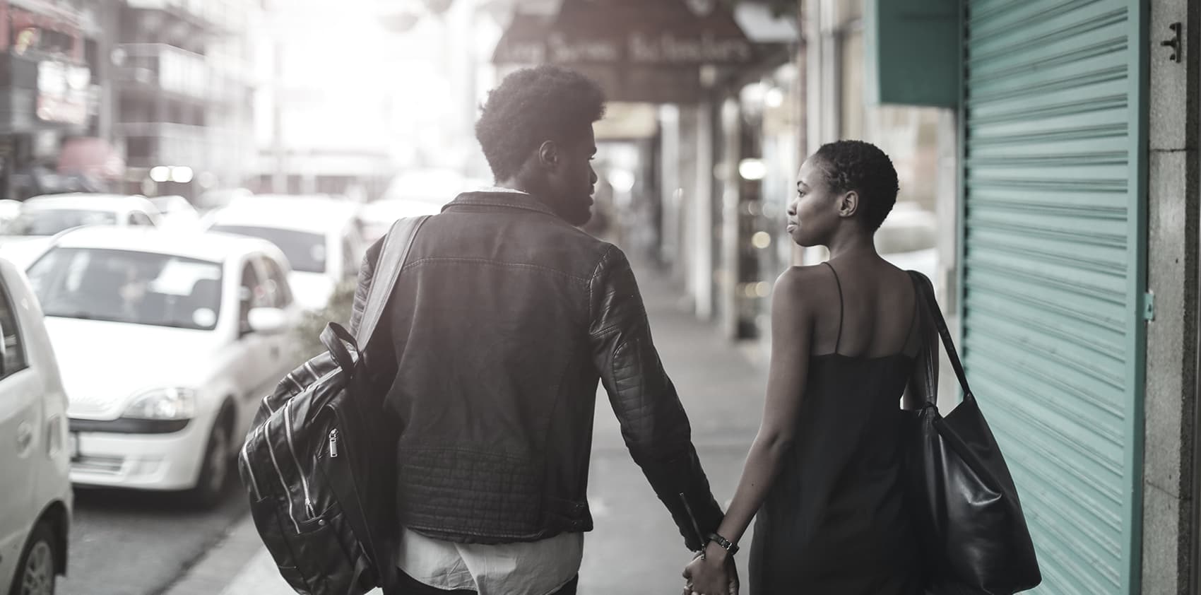 People walking together.